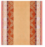 Le Jacquard Français Mumbai orange, gecoat tafellinnen