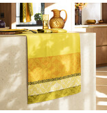 Le Jacquard Français Mumbai yellow tafellinnen