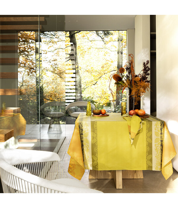 Le Jacquard Français Mumbai yellow tafellinnen