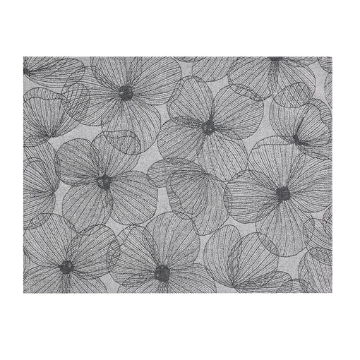 Le Jacquard Français A la Carte Fleurs de Papillons black placemats