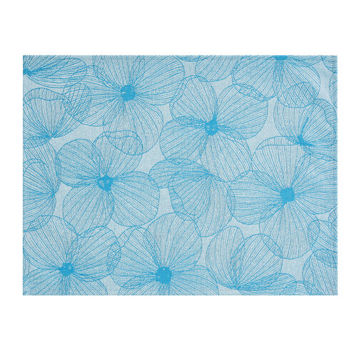 Le Jacquard Français A la Carte Fleurs de Papillons blue placemats