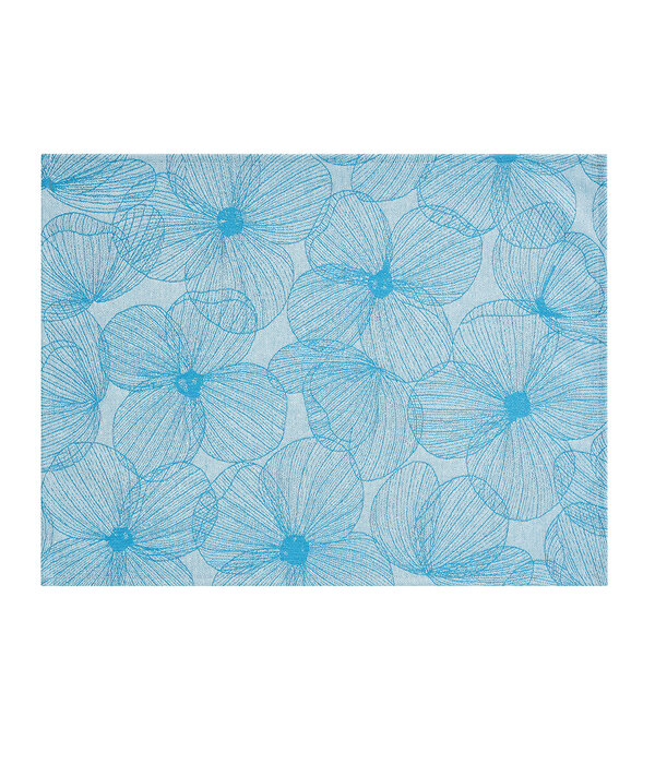 Le Jacquard Français A la Carte Fleurs de Papillons blue placemats