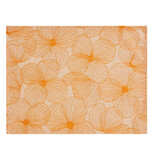 Le Jacquard Français A la Carte Fleurs de Papillons orange placemats