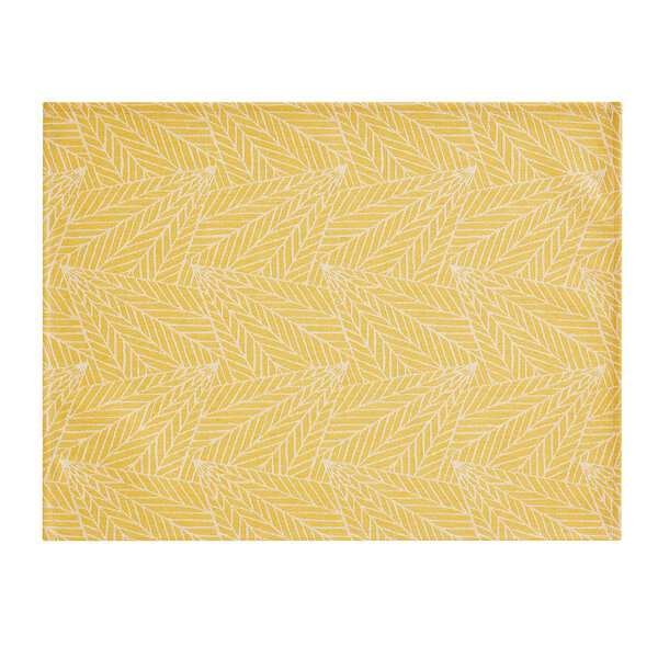 A la Carte Feuilles yellow placemats