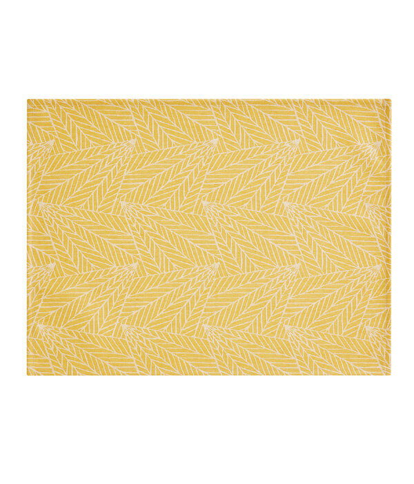 Le Jacquard Français A la Carte Feuilles yellow placemats