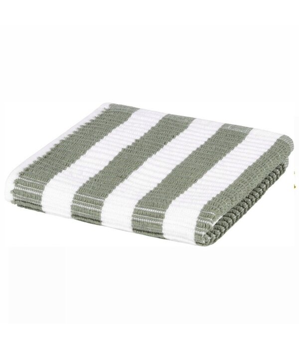 Jorzolino vaatdoek gestreept celadon - wit
