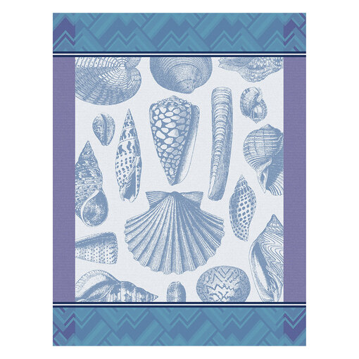 Le Jacquard Français theedoek Coquilles blue