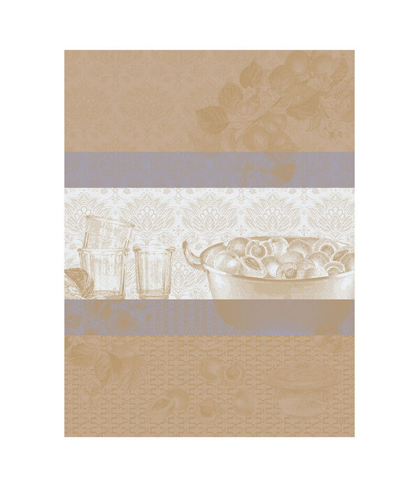 Le Jacquard Français theedoek Confitures Abricots beige