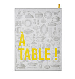 Le Jacquard Français theedoek A table grey