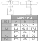 Abyss Habidecor Super Pile badjassen cadette blue (332), 700 gram per m², vanaf