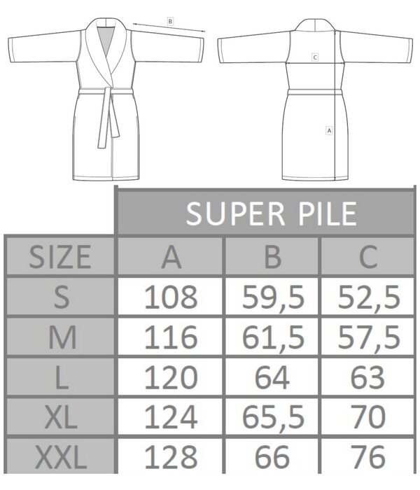Abyss Habidecor Super Pile badjassen cadette blue (332), 700 gram per m², vanaf