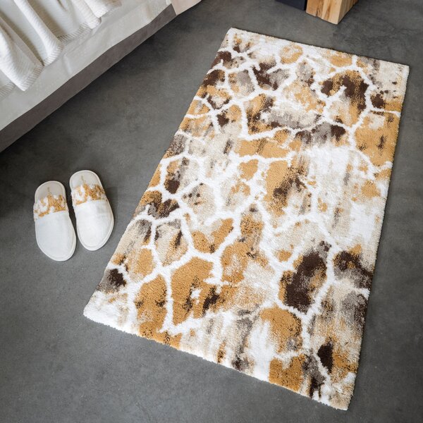 BHT Badmat, 100% katoen, superzacht absorberend, set van 2 badmatten, 50 x 70 cm, 1000 g/m² (donkerbruin
