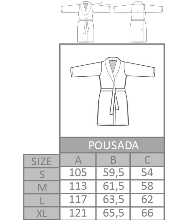Abyss Habidecor Pousada wafelbadjassen nude (610), 300 gram per m²