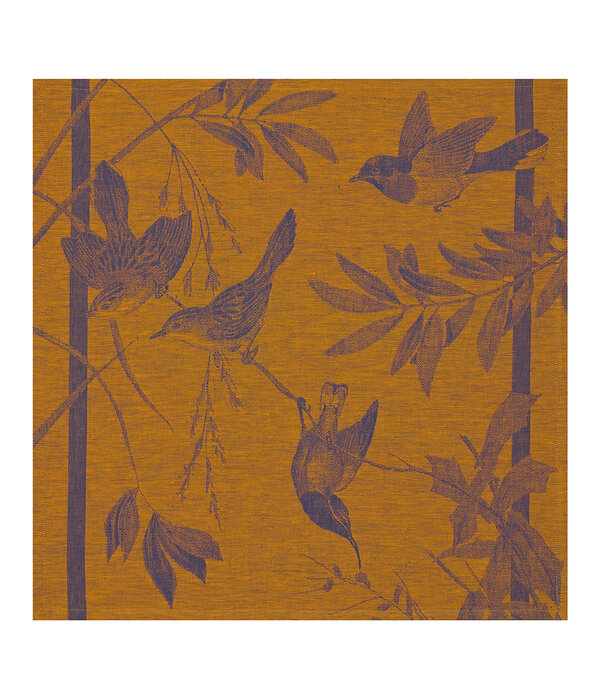 Le Jacquard Français Volière blue orange placemats