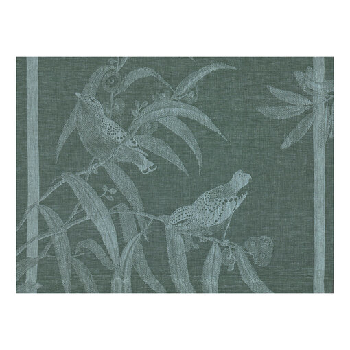 Le Jacquard Français Volière green placemats en servetten