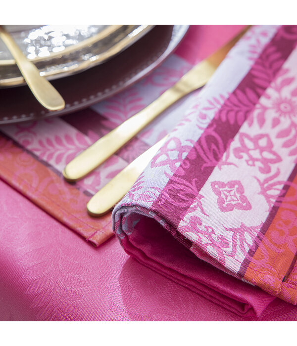 Le Jacquard Français Mumbai pink placemats