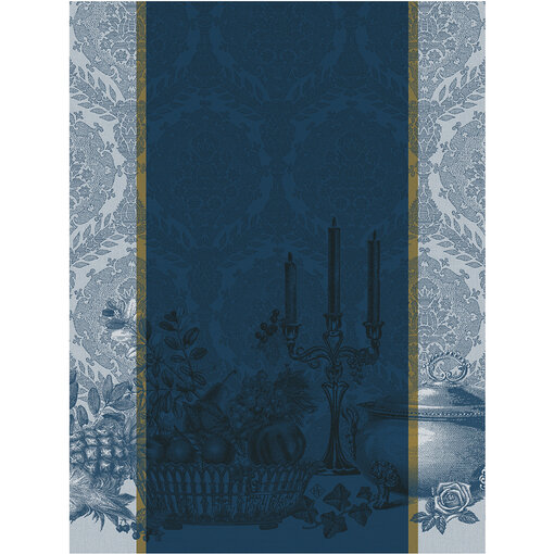 Le Jacquard Français theedoek Festin blue