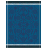 Le Jacquard Français theedoek L'ail blue