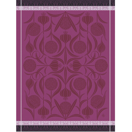 Le Jacquard Français theedoek L'ail purple