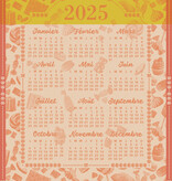 Le Jacquard Français theedoek Calendrier 2025 orange