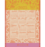 Le Jacquard Français theedoek Calendrier 2025 orange