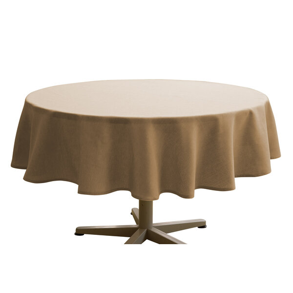 Panama rond tafellaken, 170 cm rond, kleur sand(S)