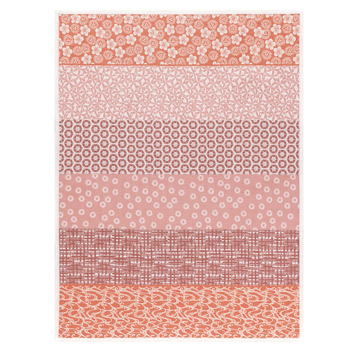 Le Jacquard Français theedoek Wagara pink