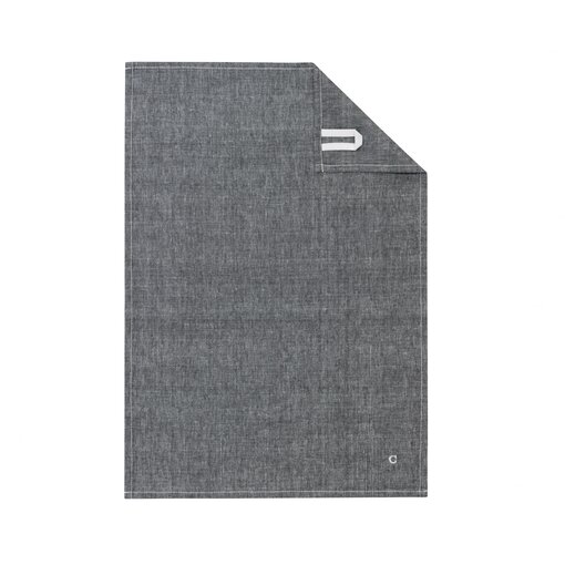 Cawö theedoek halflinnen Cuisine Zoom allover 122, schwarz (97)