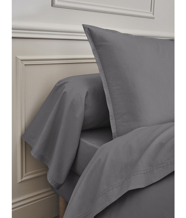 Essix uni gekamd katoen basalte, 200TC