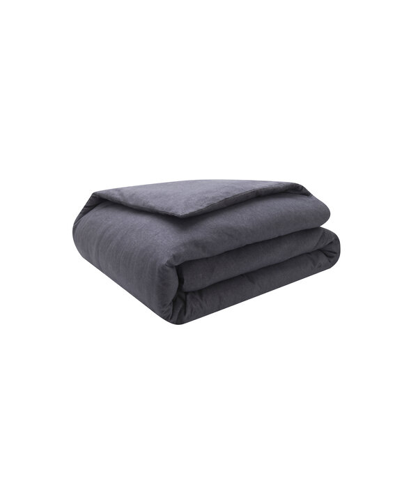 Essix flanellen beddengoed Frisson anthracite