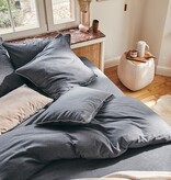Essix flanellen beddengoed Frisson anthracite