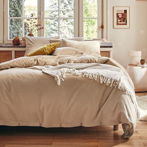 Essix - flanellen beddengoed Frisson sésame, vanaf