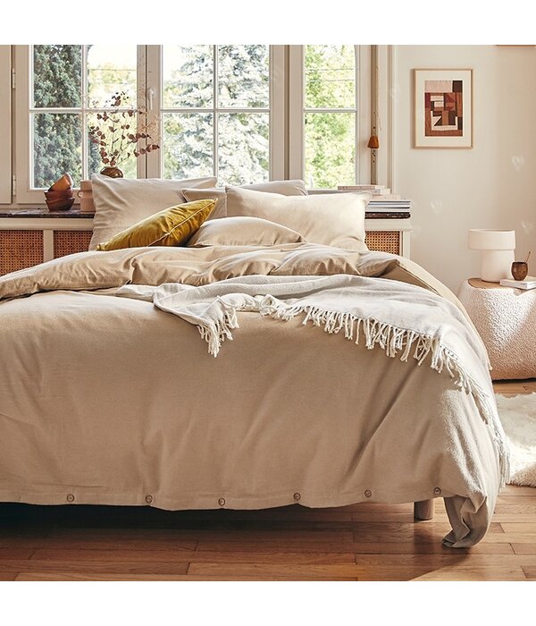 Essix - flanellen beddengoed Frisson sésame