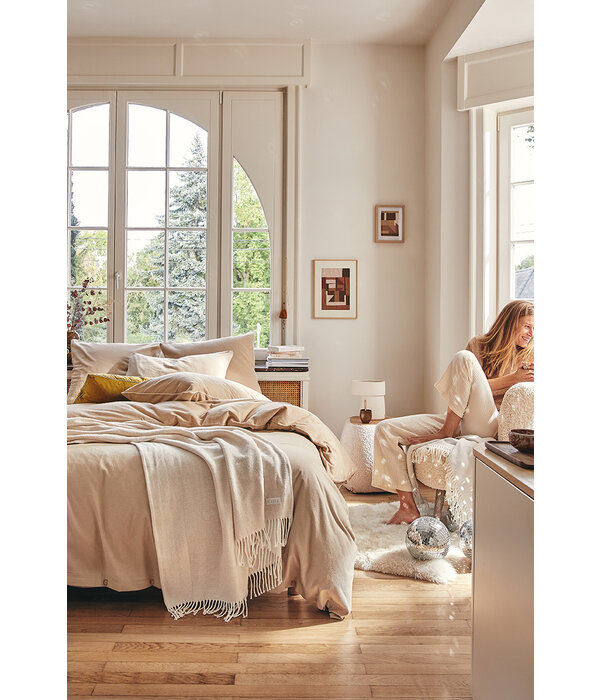 Essix - flanellen beddengoed Frisson sésame