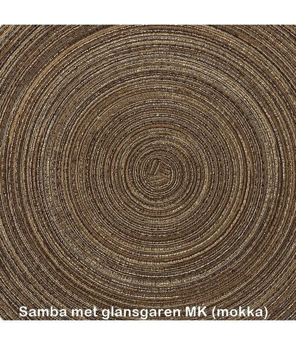 Pichler Samba placemat rond met glansgaren