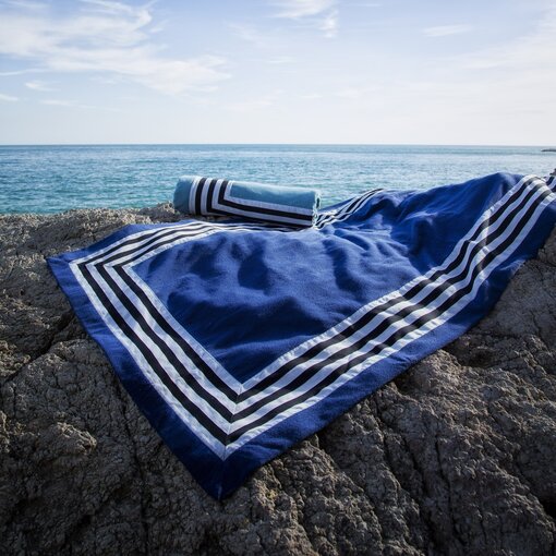 Abyss Habidecor strandlaken Cannes cadette blue (332), 550 gram per m²