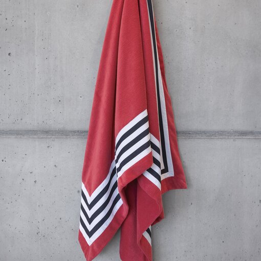 Abyss Habidecor strandlaken Cannes viva magenta (579), 550 gram per m²