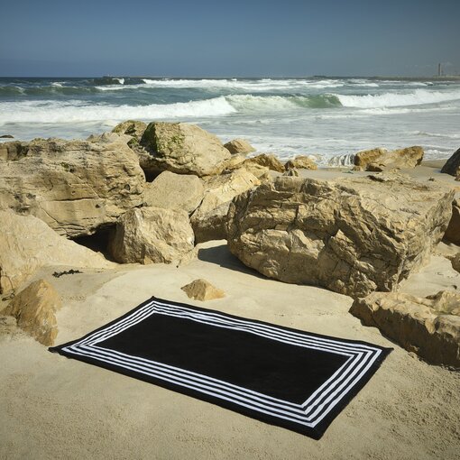 Abyss Habidecor strandlaken Cannes black (990), 550 gram per m²