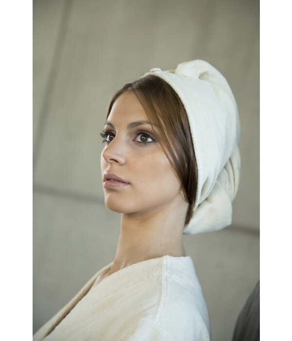 Abyss Habidecor haarhanddoek Spa white (100), 350 gram per m², vanaf