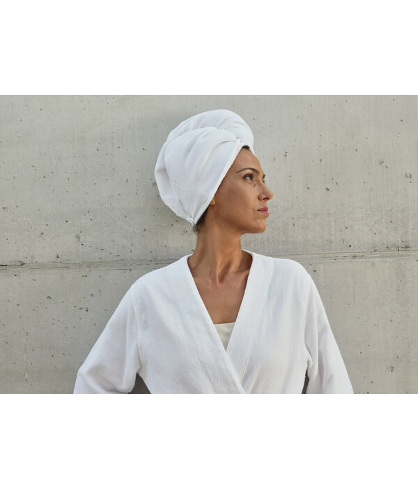 Abyss Habidecor haarhanddoek Spa white (100), 350 gram per m², vanaf