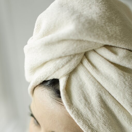 Abyss Habidecor haarhanddoek Spa ecru (101), 350 gram per m²