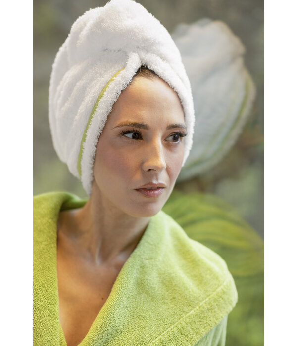 Abyss Habidecor haarhanddoek Surf apple green (165), 650 gram per m², vanaf
