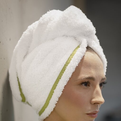 Abyss Habidecor haarhanddoek Surf apple green (165), 650 gram per m²
