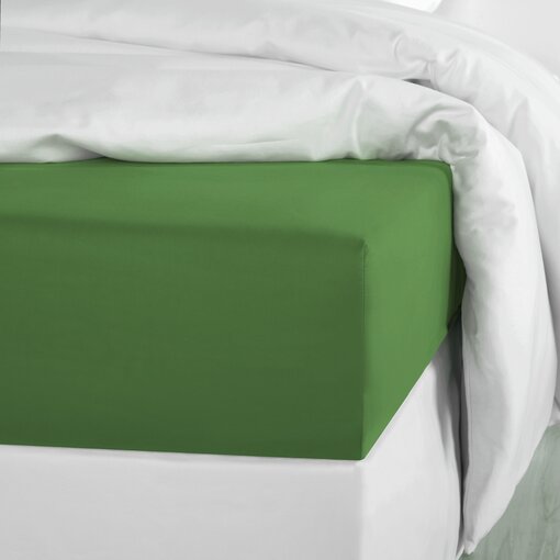 De Witte Lietaer hoeslaken Olivia cactus (uni) 200TC, vanaf