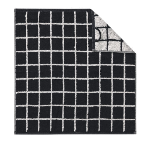 Cawö keukenhanddoek Cuisine Zoom karo 123, schwarz (97), 50x50 cm