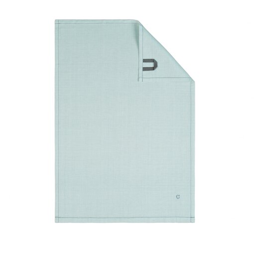 Cawö theedoek halflinnen Cuisine Solid 500, seegrün (455), 50x70 cm