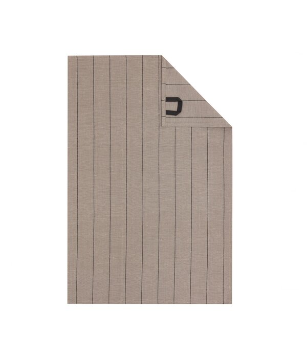 Cawö theedoek halflinnen Cuisine Nature  532, muskat (33), 50x70 cm