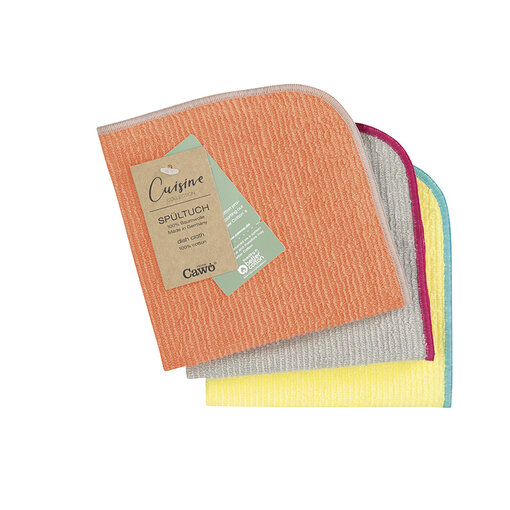 Cawö vaatdoekenset Trio (550), mandarine/lemon (35)