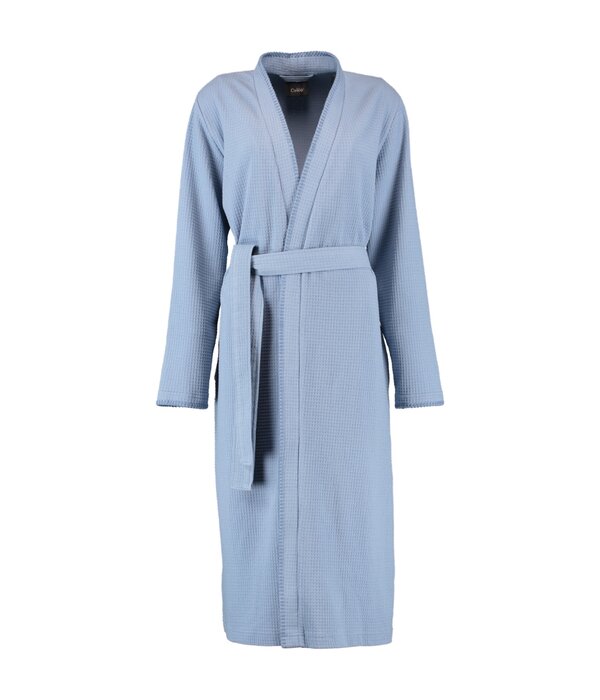 Cawö wafelbadjas voor dames,  Kimono Pique 812,  sky (11)