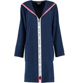 Cawö dames badjas, Sea Salt Sand 3101, marine blauw (133)